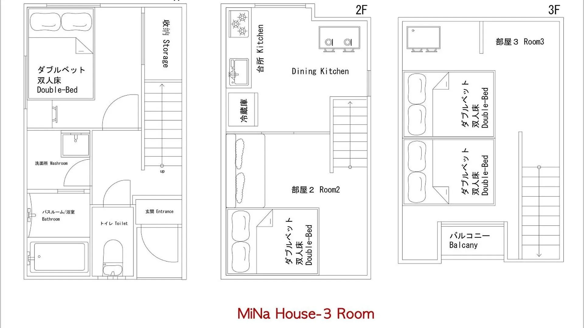 Villa Mina House-駅徒歩3分 池袋徒歩圏 近新宿 新リフォーム 3部屋 Tokyo Japan